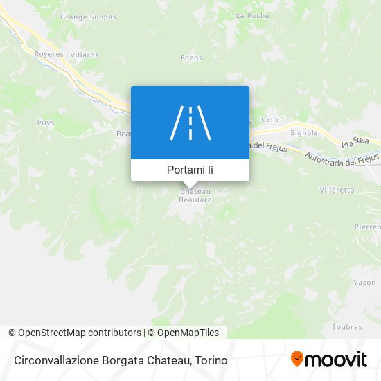 Mappa Circonvallazione Borgata Chateau