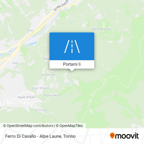 Mappa Ferro Di Cavallo - Alpe Laune