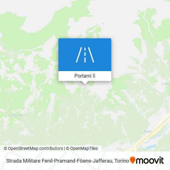Mappa Strada Militare Fenil-Pramand-Föens-Jafferau