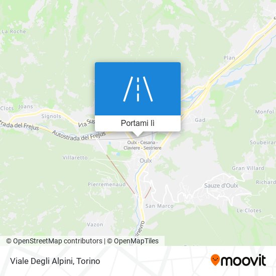 Mappa Viale Degli Alpini