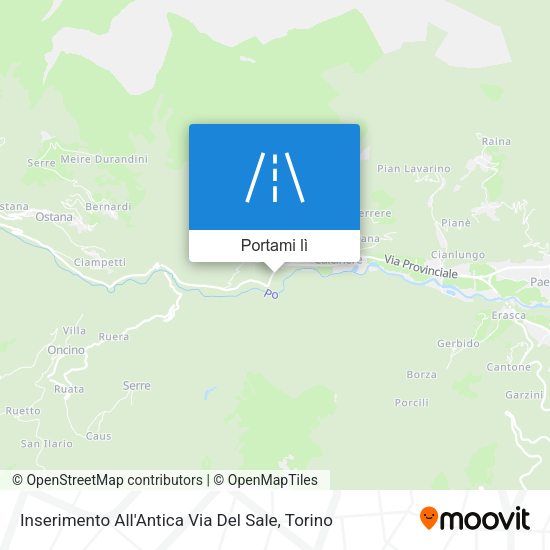Mappa Inserimento All'Antica Via Del Sale