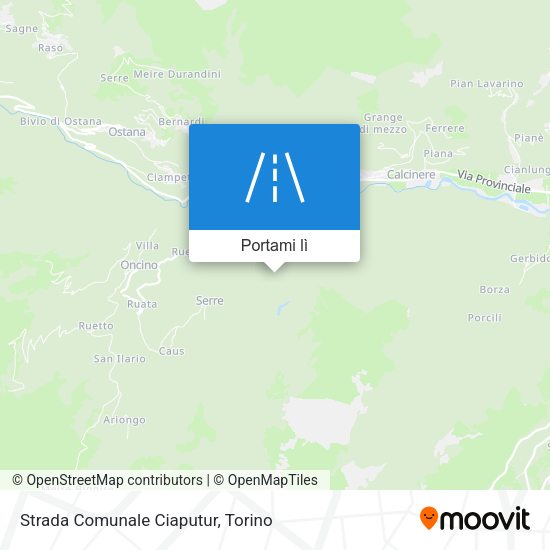 Mappa Strada Comunale Ciaputur