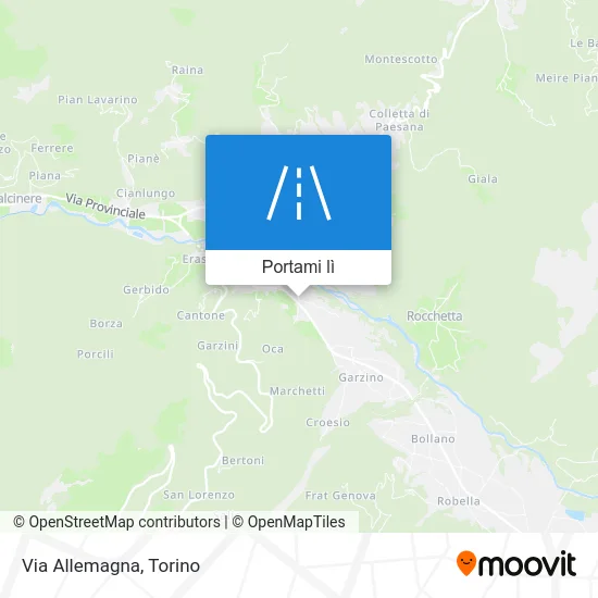 Mappa Via Allemagna