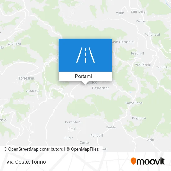 Mappa Via Coste
