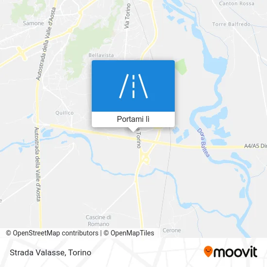 Mappa Strada Valasse