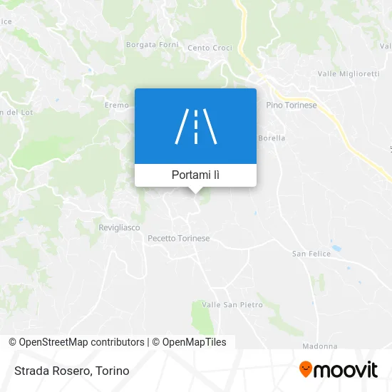 Mappa Strada Rosero