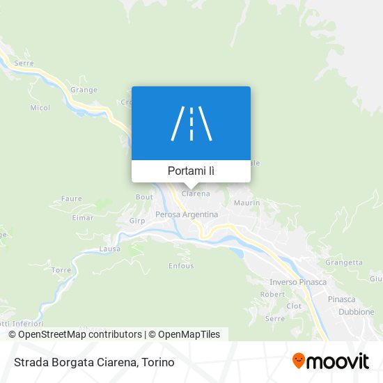 Mappa Strada Borgata Ciarena