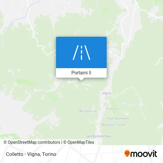 Mappa Colletto - Vigna