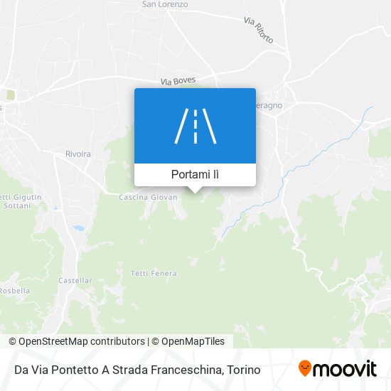 Mappa Da Via Pontetto A Strada Franceschina