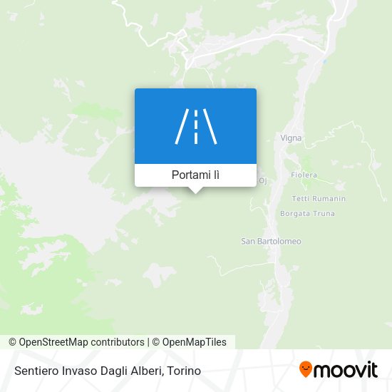 Mappa Sentiero Invaso Dagli Alberi