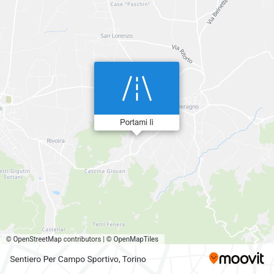 Mappa Sentiero Per Campo Sportivo