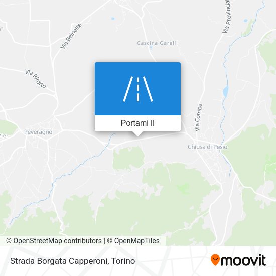 Mappa Strada Borgata Capperoni