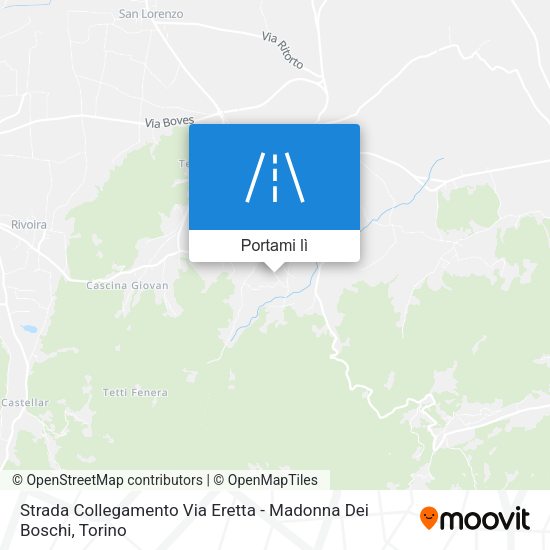 Mappa Strada Collegamento Via Eretta - Madonna Dei Boschi