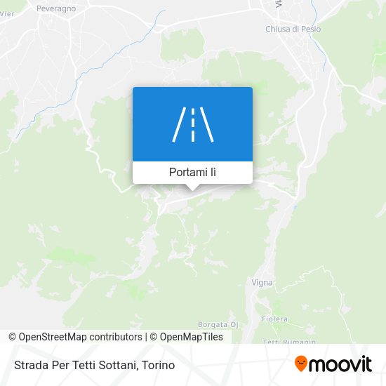 Mappa Strada Per Tetti Sottani