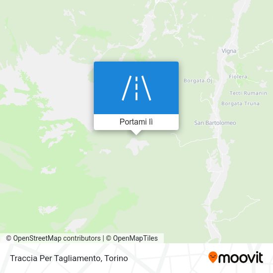 Mappa Traccia Per Tagliamento
