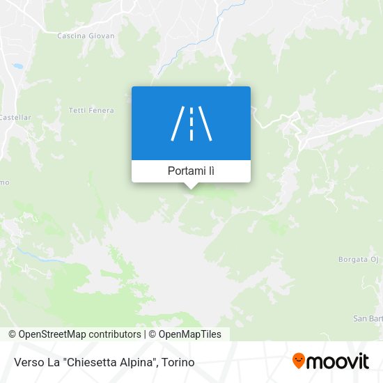 Mappa Verso La "Chiesetta Alpina"