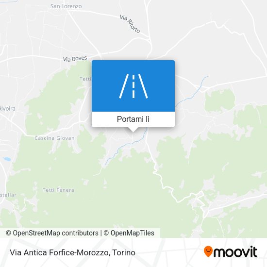 Mappa Via Antica Forfice-Morozzo