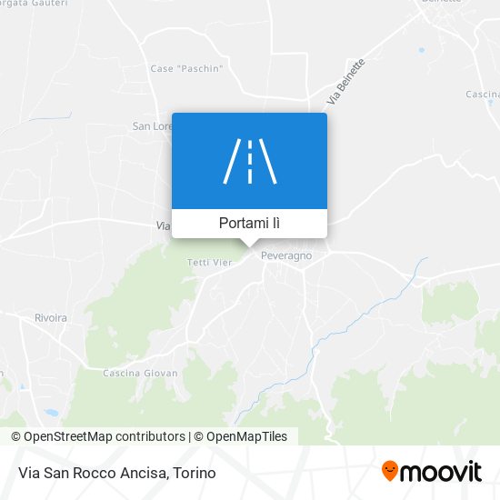 Mappa Via San Rocco Ancisa