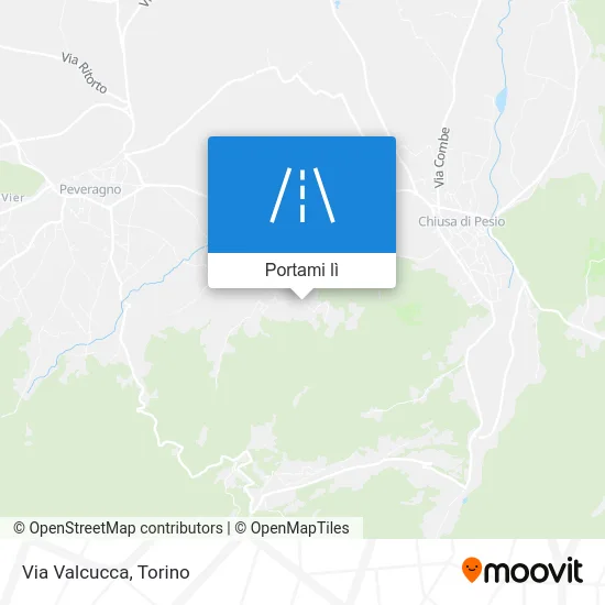 Mappa Via Valcucca