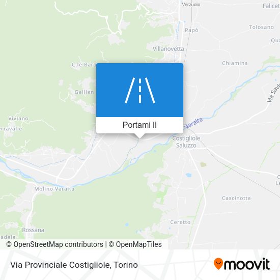 Mappa Via Provinciale Costigliole