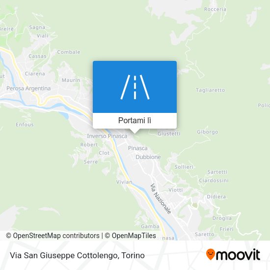 Mappa Via San Giuseppe Cottolengo