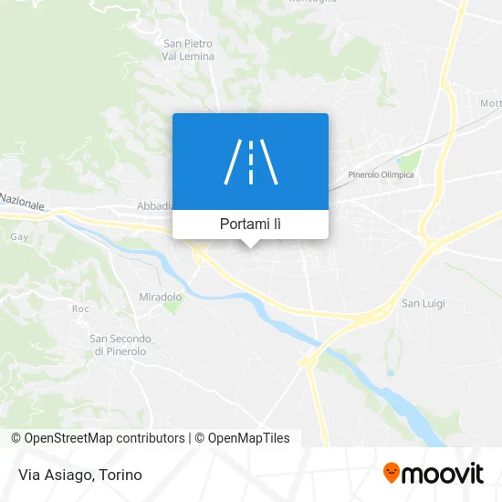 Mappa Via Asiago