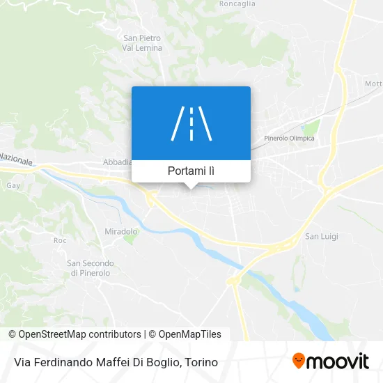 Mappa Via Ferdinando Maffei Di Boglio