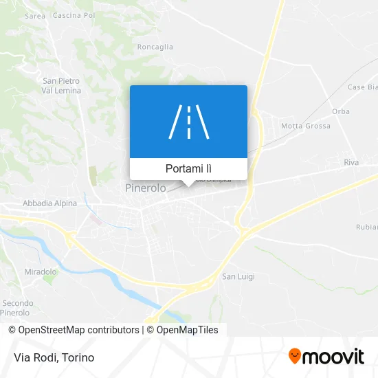 Mappa Via Rodi