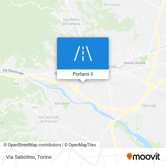 Mappa Via Sabotino