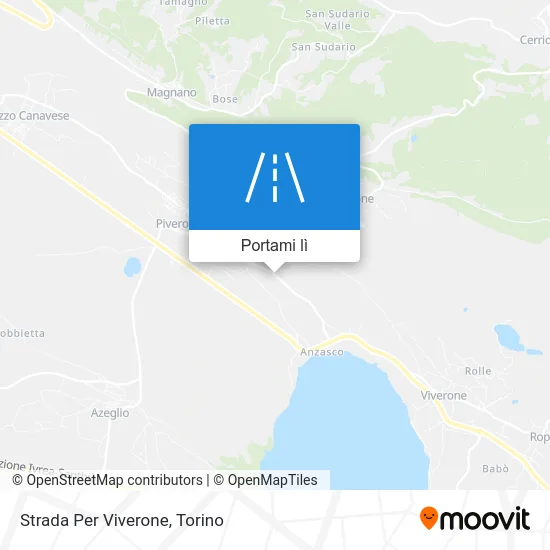Mappa Strada Per Viverone