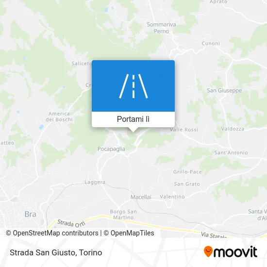 Mappa Strada San Giusto