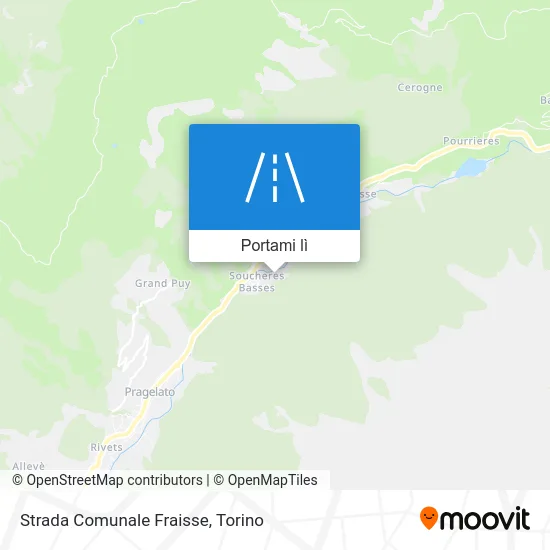 Mappa Strada Comunale Fraisse