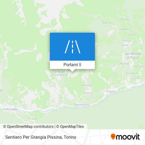 Mappa Sentiero Per Grangia Pissina