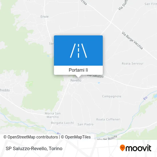 Mappa SP Saluzzo-Revello