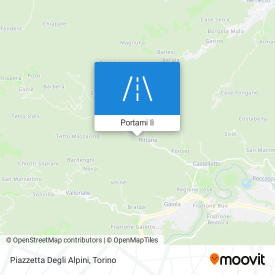 Mappa Piazzetta Degli Alpini