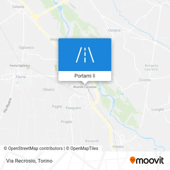 Mappa Via Recrosio