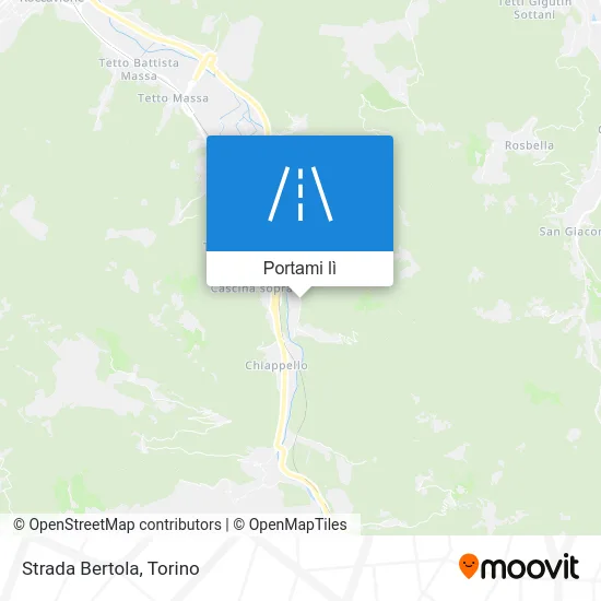 Mappa Strada Bertola