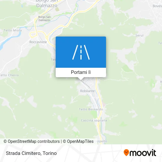 Mappa Strada Cimitero