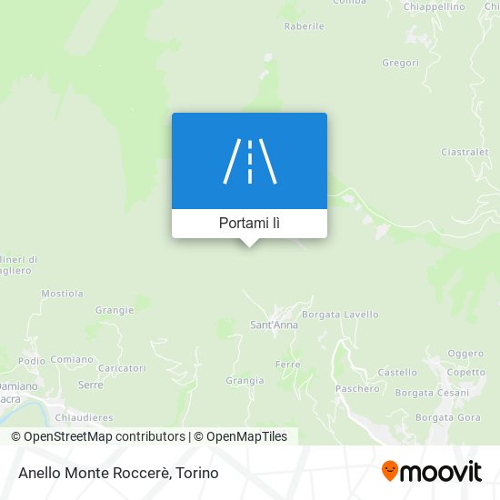Mappa Anello Monte Roccerè