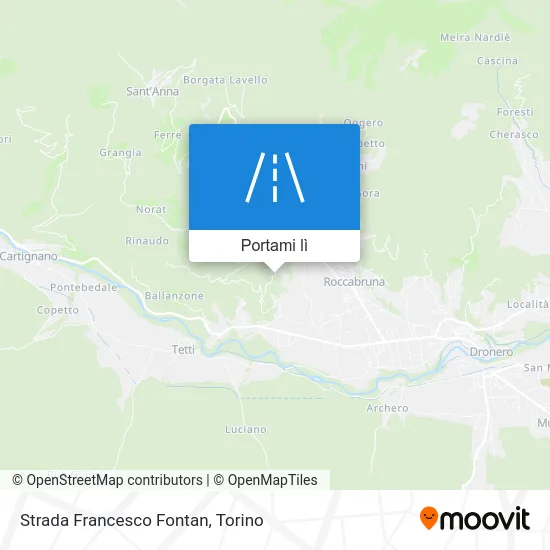 Mappa Strada Francesco Fontan