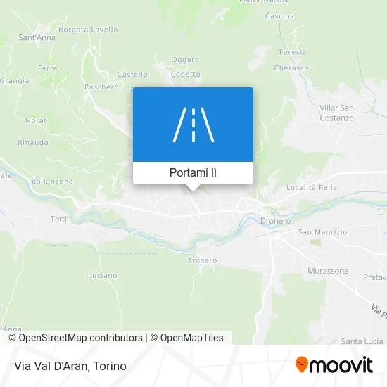 Mappa Via Val D'Aran