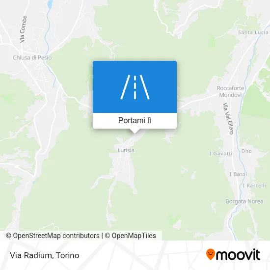 Mappa Via Radium