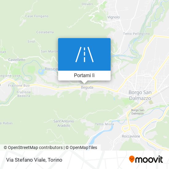 Mappa Via Stefano Viale