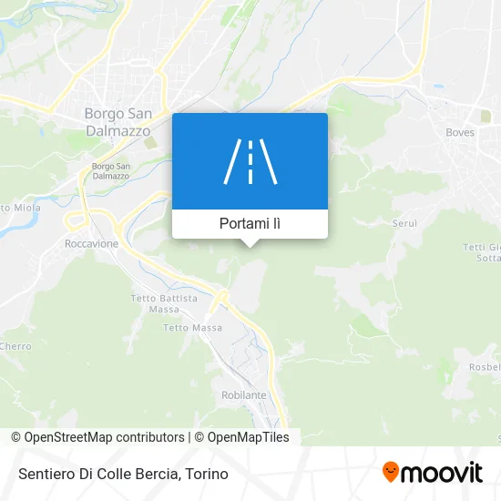 Mappa Sentiero Di Colle Bercia