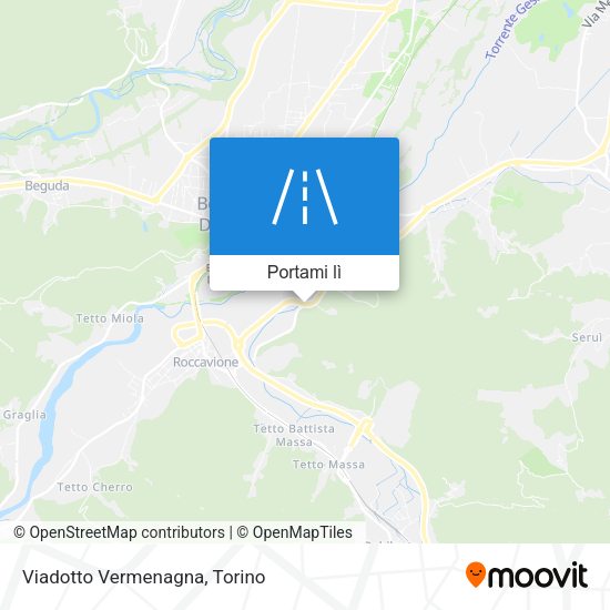 Mappa Viadotto Vermenagna