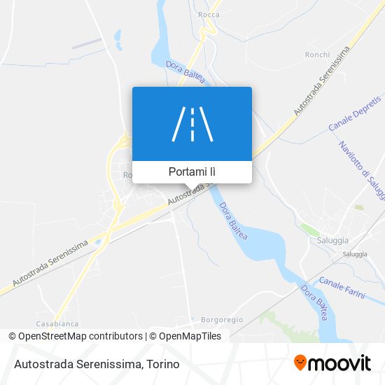 Mappa Autostrada Serenissima