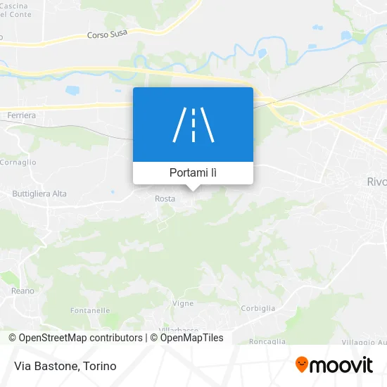 Mappa Via Bastone