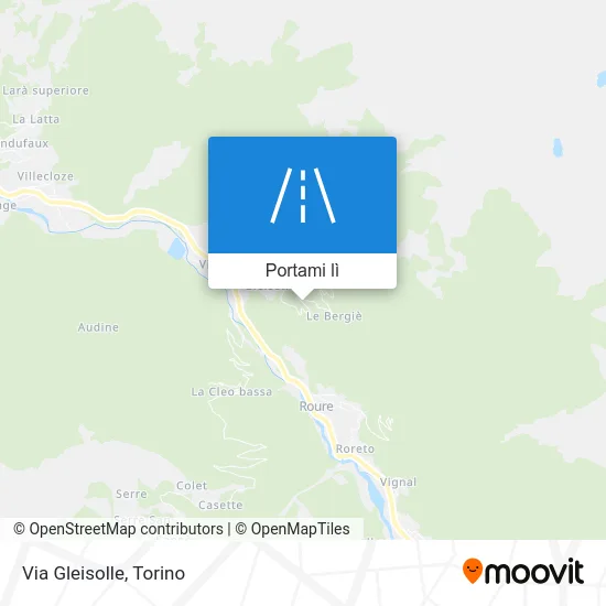 Mappa Via Gleisolle