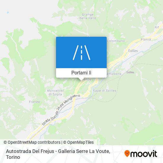 Mappa Autostrada Del Frejus - Galleria Serre La Voute