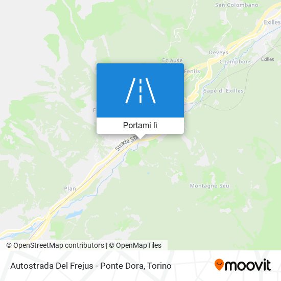 Mappa Autostrada Del Frejus - Ponte Dora